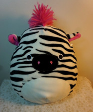 Kellytoy the Zebra Squishmallow, 8" high