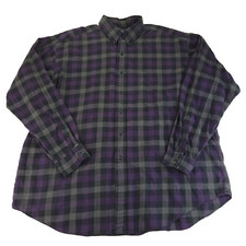Polo Ralph Lauren Shirt Mens XL Purple Gray Black Check Blake Relaxed Fit