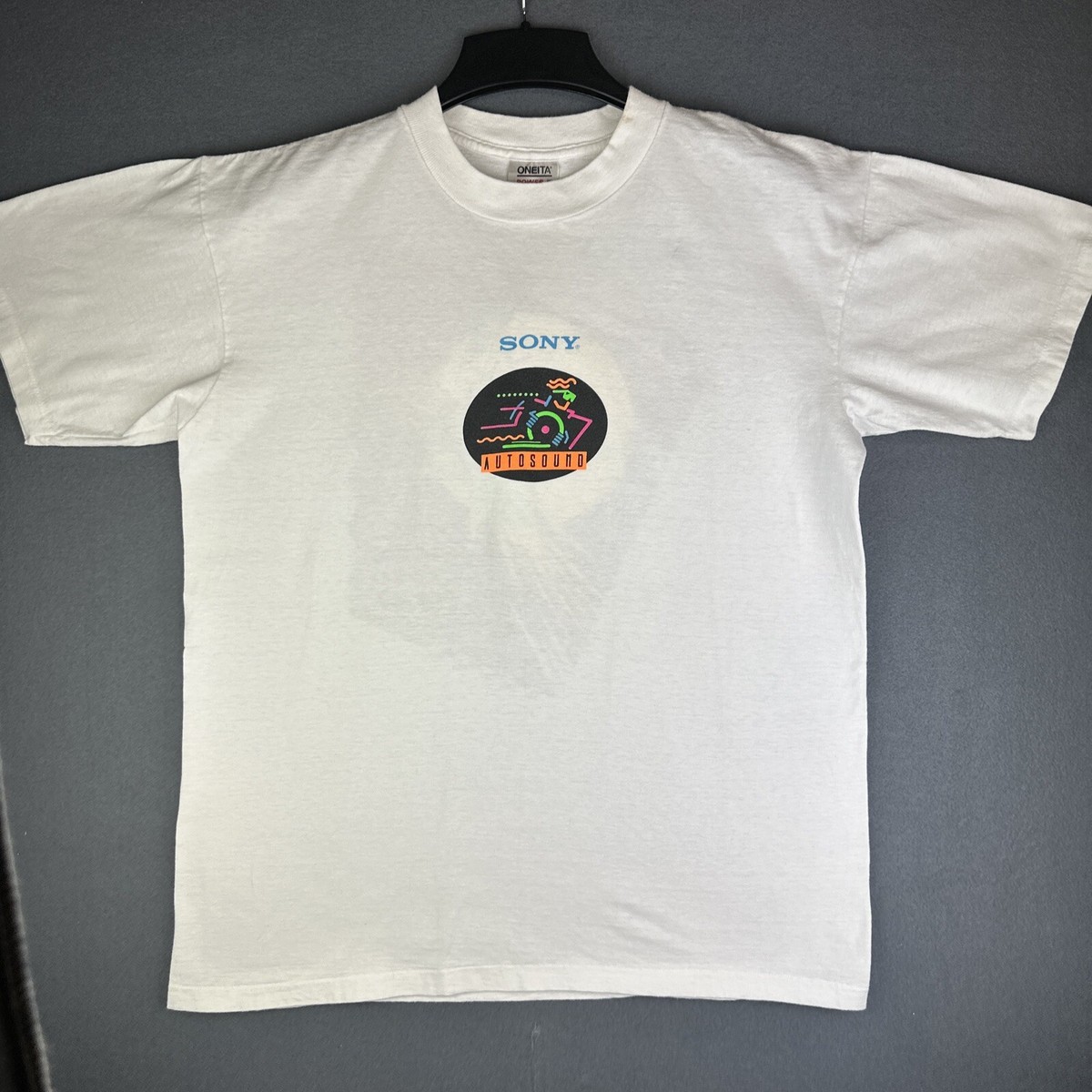 🔊 Sony Autosound Promo T-Shirt Single Stitch XL Vintage