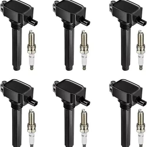 6PC Spark Plugs & UF648 Ignition Coils For Chrysler Jeep Dodge Ram 3.6 US