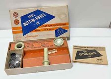 Vintage Dritz Button Maker Kit 3/4 inch 630 Size 6 Button Maker Kit Made USA