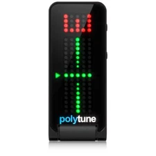 Black Clip On Tuner Polyphonic Strobe Tuner with 0.02 Cent Accuracy