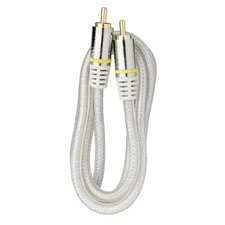 Skywalker Signature Series HQ Premium Single RCA Cable (3ft, Clear)