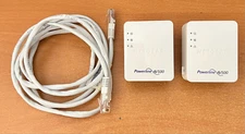 LOT OF 2 NETGEAR XAV5201 POWERLINE AV500 Nano  ADAPTERS WHITE