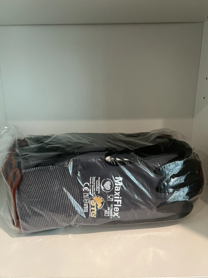 Nuevo MaxiFlex Ultimate 34-874 Guantes de Nylon Sin Costuras Nitrilo Paquete de 12 Foto 4 de 4