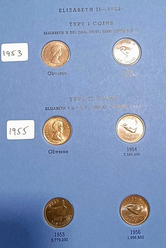 GB Farthings 1937-1956 Whitman Folder COMPLETE EF-aUNC 24 coins - Picture 4 of 6