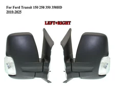 Pair Left+Right Side Door Mirror Power with signal Light  for 10-25 Ford Transit