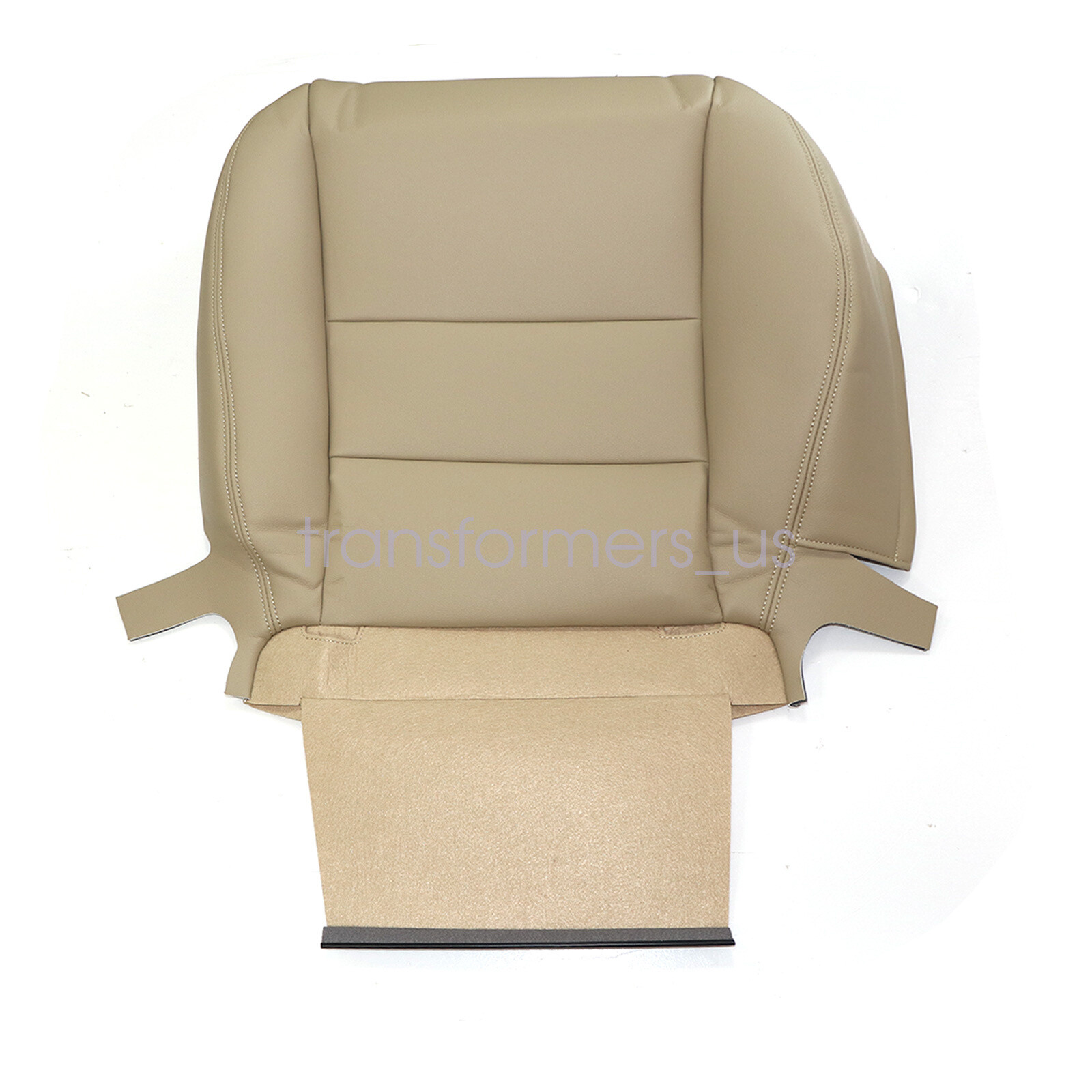 Both Side Bottom & Top Leather Seat Cover Tan For 2003-2007 Honda Accord