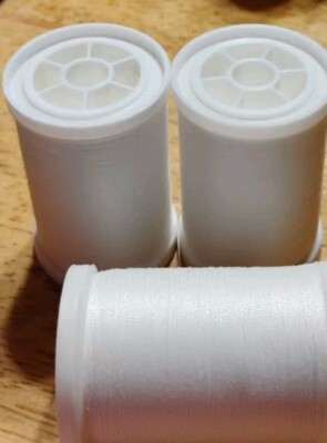 Coats Clark XP All Purpose Sewing Thread Lot 3 Spools 250 yd Ea WHITE