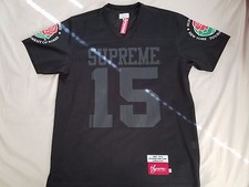 Supreme Roses Football Top Black L Large jersey box logo comme tee rose bowl m 