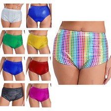 Womens Briefs Nightclub Shorts Training Underwear Pole Dance Panties Square