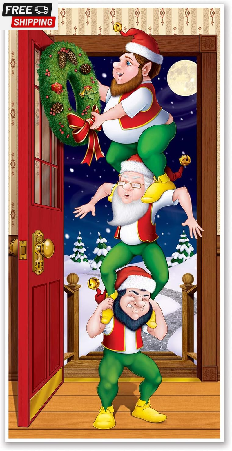 Christmas Elves Door Cover