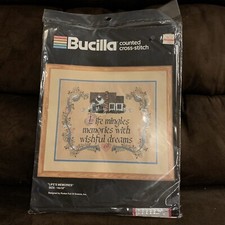 Bucilla Counted Cross Stitch Kit Life's Memories 40305 14 by 18