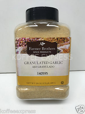 Garlic  Granulated (1 bottle/1.5 lb) - Farmer Brothers - #140595 top quality