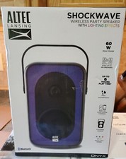 Altec Lansing Shockwave Wireless Party Speaker, Black, IMT7000, 60W, BRAND NEW