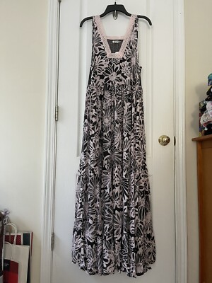 NWT Free People Tiers For You Maxi Dress In Washed Black Combo Size S | eBay