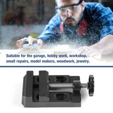 Mini Flat Clamp Bench Vise Aluminum Alloy Drill Press Vice Carving Tools New