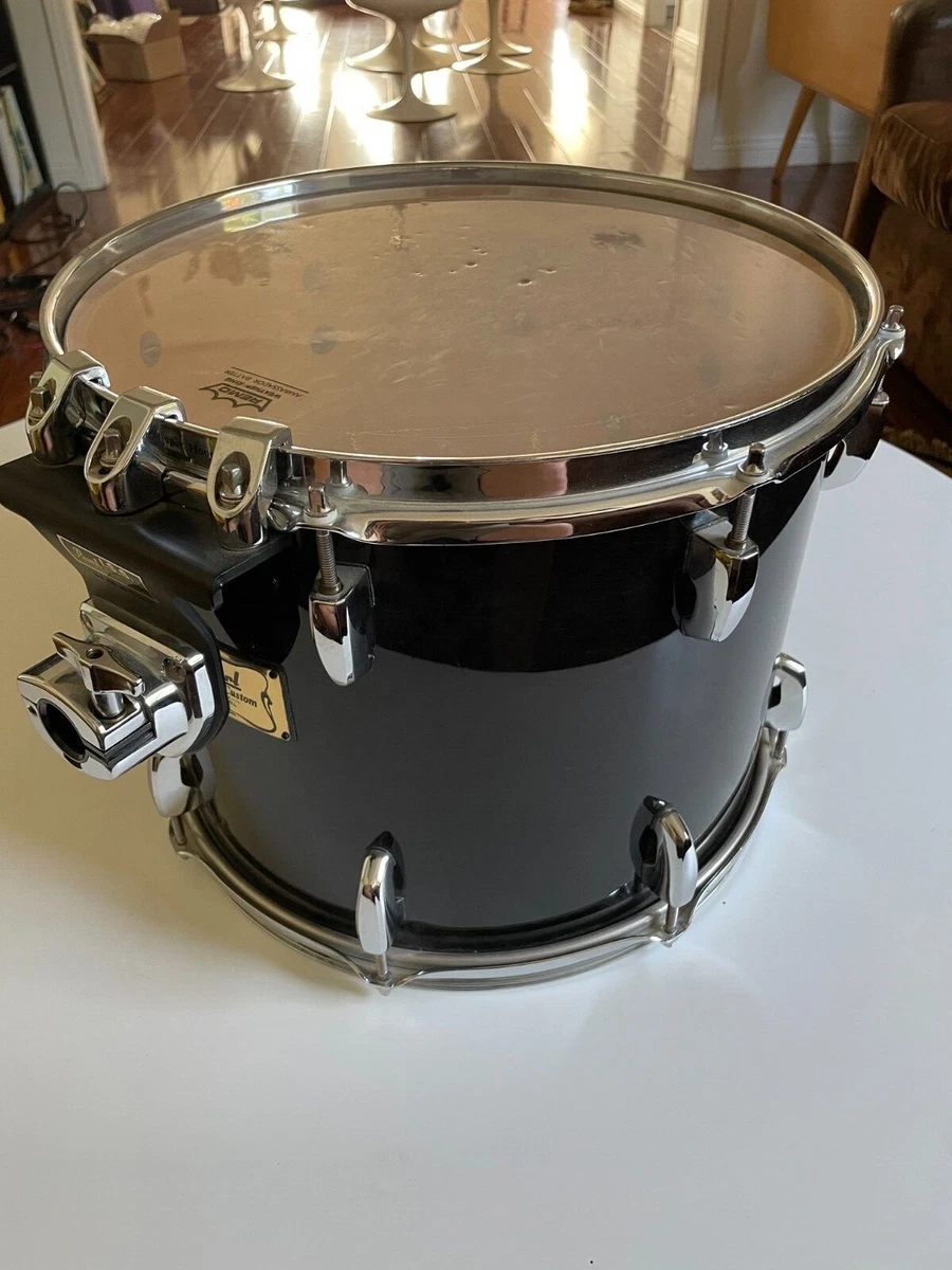 Pearl Masters Custom Extra Black Finish 14” x 11” Maple Shell Tom