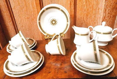 Vintage Noritake Ruskin 2057 Teeservice (4 Gedecke) - Top Bone China