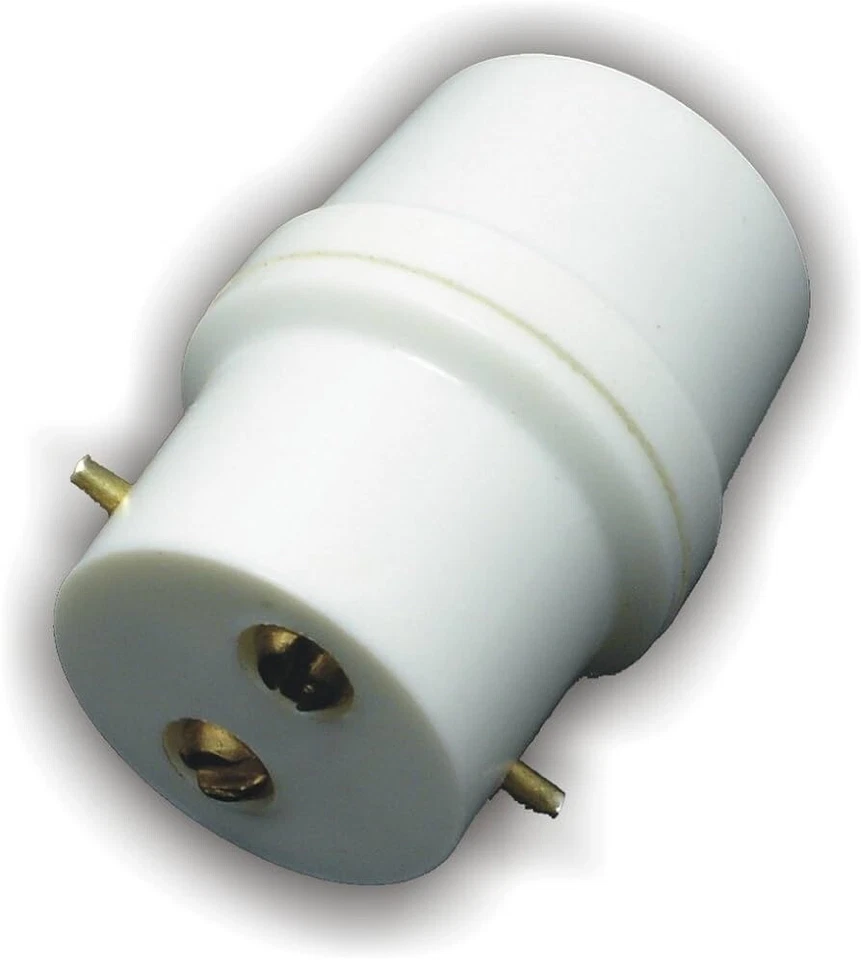 b22 bayonet light adapter plug bc bulb holder connectr lamp socket extension - Image 2 of 2