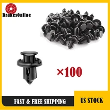 100Pcs Bumper Clips 10mm Car Hole Fastener Fender Push Plastic Rivet for HONDA