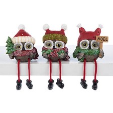 Christmas Owl Shelfsitters