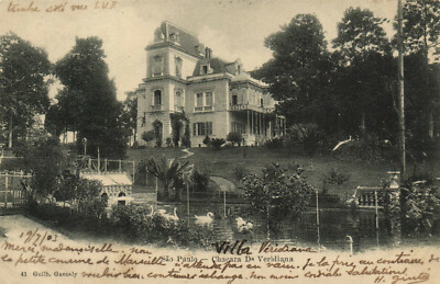 PC CPA BRAZIL, SAO PAULO, CHACARA DA VERIDIANA, Vintage Postcard (b20457)