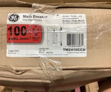 GE Main Breaker Indoor Enclosure TM2410CCU 100 Amp 120/240 Volt Copper Bus