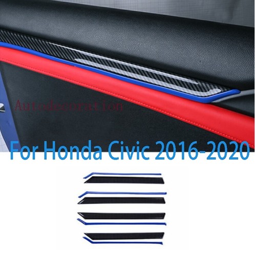 8Pcs Carbon Fiber ABS Door Switch Panel Covers – For Hyundai Elantra CN7 N Line 2021-2024 Interior Upgrade