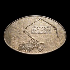 Vintage Case Company Trademark Logo Belt Buckle 70s 80s Construction