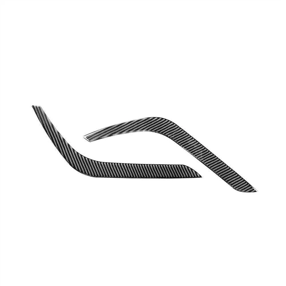 2X Cubierta de párpados de faros de fibra de carbono 2014-2018 para Toyota Tundra Foto 3 de 4