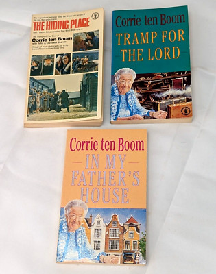 3 Vintage Bücher Konvolut Corrie Ten Boom Tramp For The Lord Taschenbücher Restposten