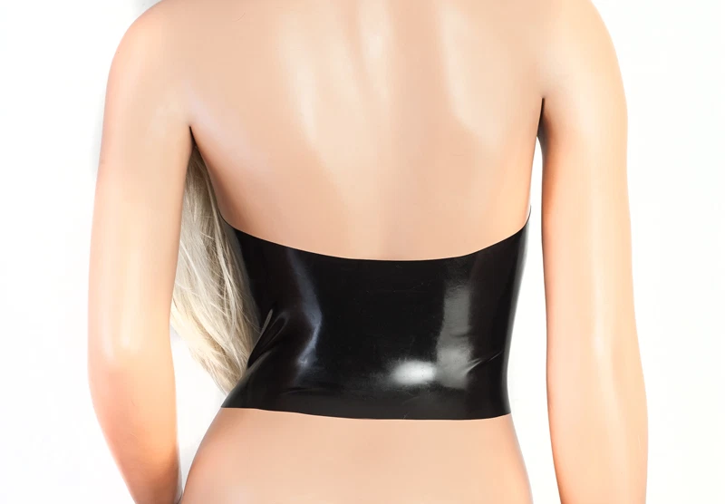 Latex Top schwarz ouvert, brustfrei, Rubber, Fetisch, Gummi, Gr. XS, S, M ,L ,XL - Bild 2 von 2