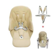 New High Chair Baby Stroller PU Leather Safety Belt Shoulder Crotch PAD