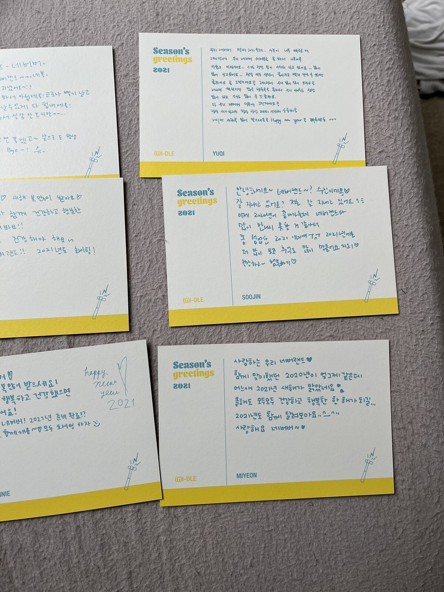 G)I-DLE Gidle Season Greetings 2021 Postcard Set | eBay.de