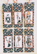 Nightmare Before Christmas 6 Handmade Bookmarks or Gift Tags Not Laminated 639BM