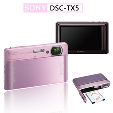 Sony Cyber-Shot DSC-TX5 10.2MP 4x Zoom Digital Camera - Rare Pink USED