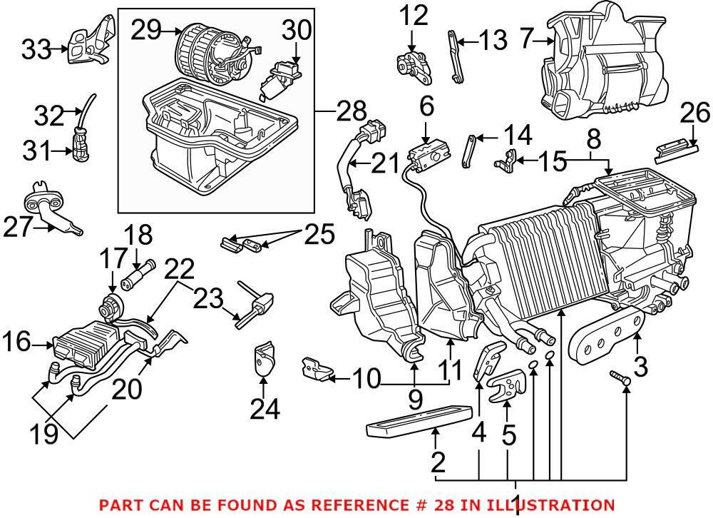 Genuine OEM HVAC Blower Case Assembly For Saab 4759585 | eBay 