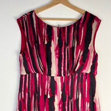 Windsmoor Dress Womens UK 10 Sleeveless 100% SILK Casual Cocktail Evening