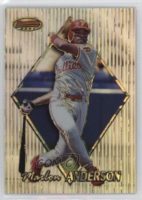 1999 Bowman's Best Atomic Refractor 39/100 Marlon Anderson #104 8u9