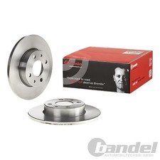 2X BREMBO BREMSSCHEIBEN 240mm VOLL HINTEN PASSEND FÜR ALFA ROMEO 145 146 33