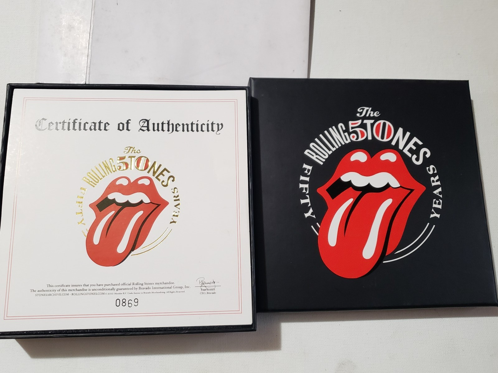 Rare Rolling Stones 50th Anniversary Tour Limited Edition Pin Set with COA