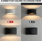 Gypsum Modern LED Wall Sconces Wall Lighting, Indoor Hardwired Wall Mount Light