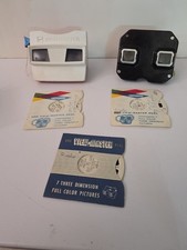 Vtg View-Master Lot Black Bakelite GAF Model L Readers 6 Reels Wizard of Oz