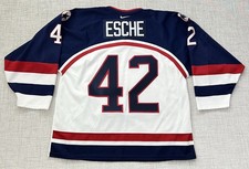 Vintage Authentic Robert Esche Nike Team USA Hockey Jersey 2002 Olympics LARGE