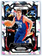2023-24 Panini Prizm Ice #283 Azuolas Tubelis RC - Philadelphia 76ers