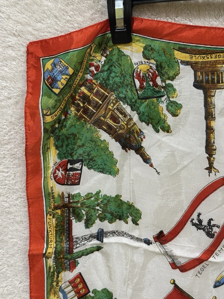 Pañuelo/bufanda vintage BERLÍN recuerdo de viaje plaza turística Foto 4 de 4