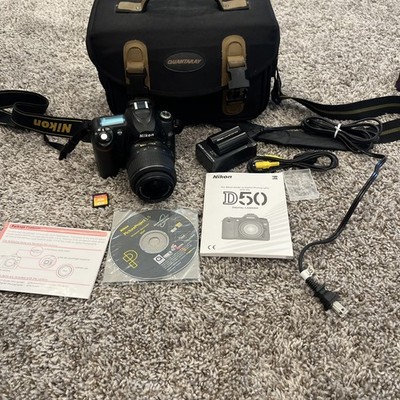 Nikon D50 Digital SLR Camera W/Extras Plus AFS-Nikkor 18-55mm 1:3.5-5.6 G Lens