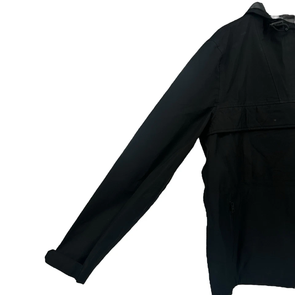 Alpha Industries Black Water Resistant Anorak Jacket Mens Size L - Image 2 of 4