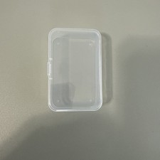 Clear Plastic Storage Container Box Hinged Lid Art Jewelry Making Organizer